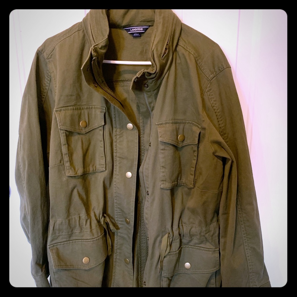 Lands’End Women’s Plus Size Cotton Jacket